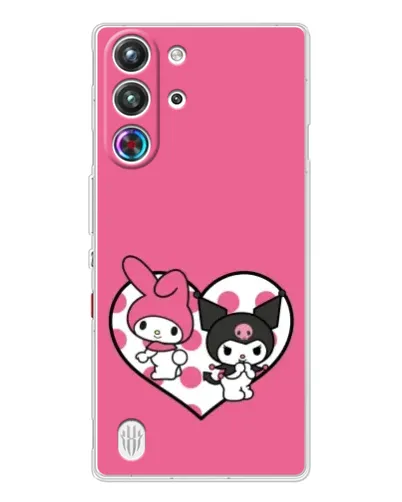Чехол для ZTE Nubia RedMagic 10 Pro с картинкой «Kuromi и My Melody» Чехол для ZTE Nubia RedMagic 10 Pro с картинкой «Kuromi и My Melody»