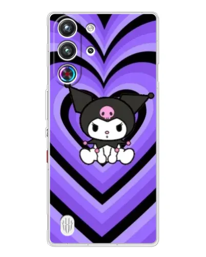 Чехол для ZTE Nubia RedMagic 10 Pro с картинкой «Kuromi и фиолетовые сердца» Чехол для ZTE Nubia RedMagic 10 Pro с картинкой «Kuromi и фиолетовые сердца»