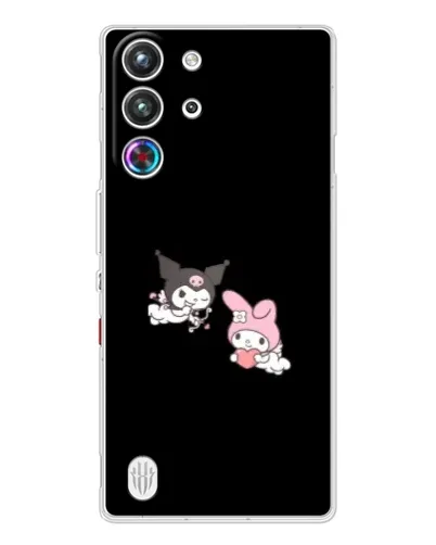 Чехол для ZTE Nubia RedMagic 10 Pro с картинкой «My Melody и Kuromi» Чехол для ZTE Nubia RedMagic 10 Pro с картинкой «My Melody и Kuromi»