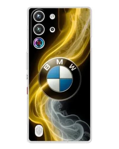 Чехол для ZTE Nubia RedMagic 10 Pro с картинкой «Золотистый дым BMW»