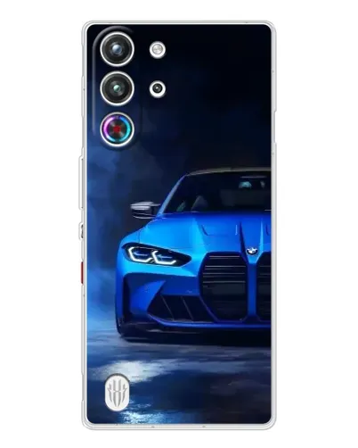 Чехол для ZTE Nubia RedMagic 10 Pro с картинкой «Голубая BMW M4»