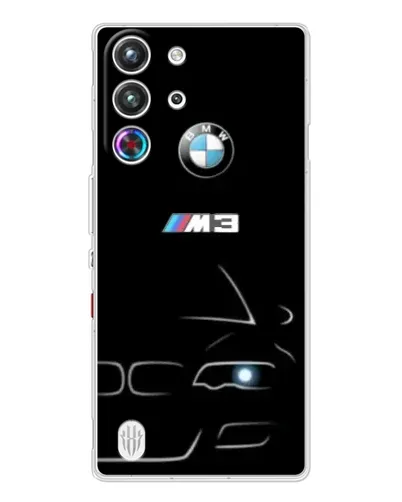 Чехол для ZTE Nubia RedMagic 10 Pro с картинкой «Минималистичный принт BMW M3»