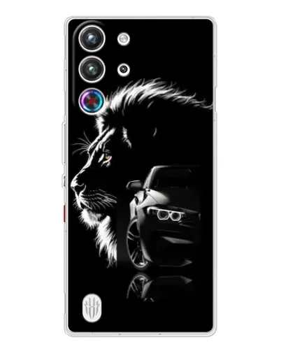 Чехол для ZTE Nubia RedMagic 10 Pro с картинкой «BMW и лев»