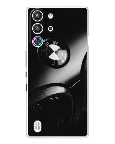 Чехол для ZTE Nubia RedMagic 10 Pro с картинкой «Эмблема BMW — макро»