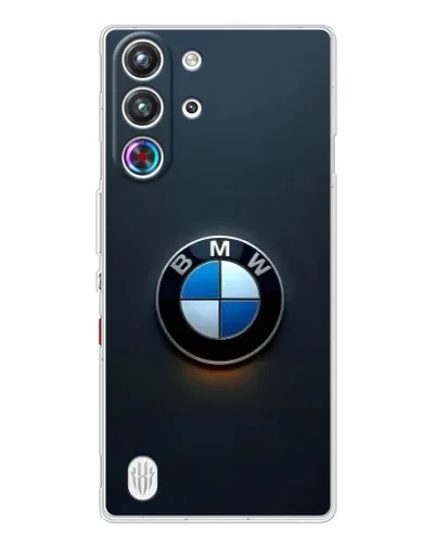 Чехол для ZTE Nubia RedMagic 10 Pro с картинкой «Логотип BMW — минимализм»