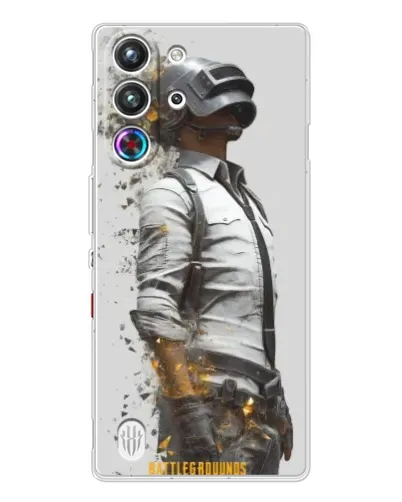 Чехол для ZTE Nubia RedMagic 10 Pro с картинкой «PUBG — боец в пыли»