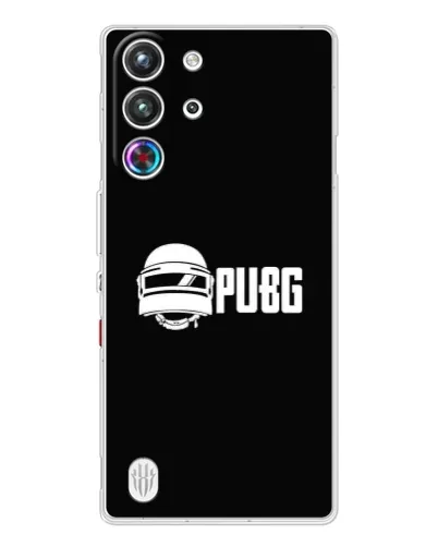 Чехол для ZTE Nubia RedMagic 10 Pro с картинкой «PUBG — классический лого»