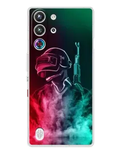 Чехол для ZTE Nubia RedMagic 10 Pro с картинкой «PUBG — огненный воин»