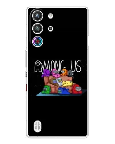 Чехол для ZTE Nubia RedMagic 10 Pro с картинкой «Логотип Among Us» Чехол для ZTE Nubia RedMagic 10 Pro с картинкой «Логотип Among Us»