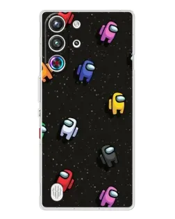 Чохол для ZTE Nubia RedMagic 10 Pro з картинкою «Космічний патерн Among Us»