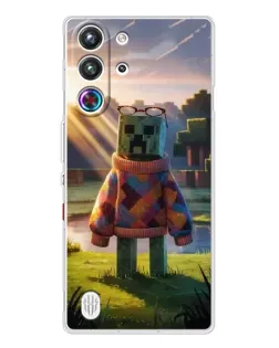 Чехол для ZTE Nubia RedMagic 10 Pro с картинкой «Крипер в свитере»