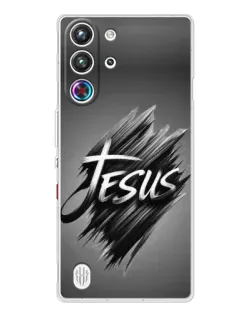 Чехол для ZTE Nubia RedMagic 10 Pro с картинкой «Надпись Jesus Graffiti»