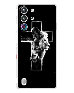 Чехол для ZTE Nubia RedMagic 10 Pro с картинкой «Сияющий крест Jesus»