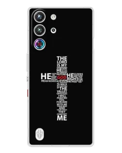 Чехол для ZTE Nubia RedMagic 10 Pro с картинкой «Текстовый крест»