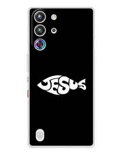 Чехол для ZTE Nubia RedMagic 10 Pro с картинкой «Рыба Jesus»