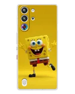 Чехол для ZTE Nubia RedMagic 10 Pro с картинкой «Позитивный Губка Боб»