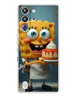Чехол для ZTE Nubia RedMagic 10 Pro с картинкой «Повар Спанч Боб»