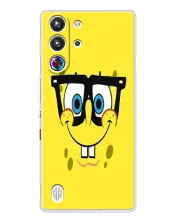 Чехол для ZTE Nubia RedMagic 10 Pro с картинкой «Минималистичный Спанч Боб» Чехол для ZTE Nubia RedMagic 10 Pro с картинкой «Минималистичный Спанч Боб»