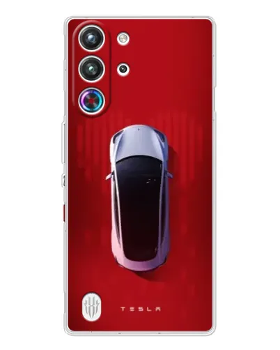 Чехол для ZTE Nubia RedMagic 10 Pro с картинкой «Tesla Top View» Чехол для ZTE Nubia RedMagic 10 Pro с картинкой «Tesla Top View»