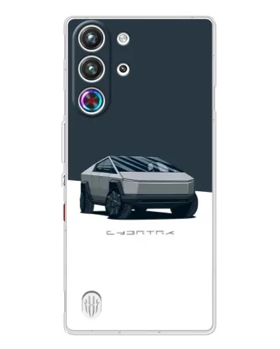 Чехол для ZTE Nubia RedMagic 10 Pro с картинкой «Серебристый Cybertruck Tesla» Чехол для ZTE Nubia RedMagic 10 Pro с картинкой «Серебристый Cybertruck Tesla»