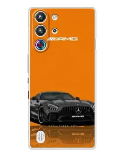 Чехол для ZTE Nubia RedMagic 10 Pro с картинкой «Оранжевый Mercedes AMG»