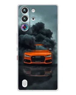 Чехол для ZTE Nubia RedMagic 10 Pro с картинкой «Audi в облаках дыма»