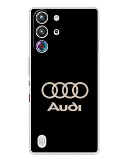 Чехол для ZTE Nubia RedMagic 10 Pro с картинкой «Audi — золотой логотип»