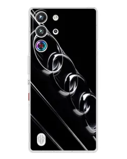 Чехол для ZTE Nubia RedMagic 10 Pro с картинкой «Audi — абстрактные кольца»