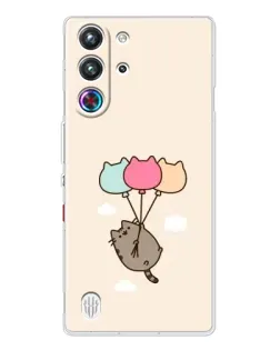 Чехол для ZTE Nubia RedMagic 10 Pro с картинкой «Пушин на шариках» Чехол для ZTE Nubia RedMagic 10 Pro с картинкой «Пушин на шариках»