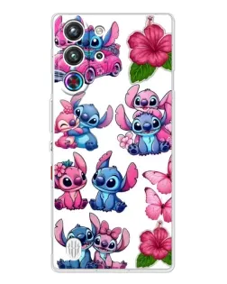 Чохол для ZTE Nubia RedMagic 10 Pro з картинкою «Стікери Stitch та Angel»