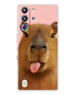 Чехол для ZTE Nubia RedMagic 10 Pro с картинкой «Капибара с языком» Чехол для ZTE Nubia RedMagic 10 Pro с картинкой «Капибара с языком»