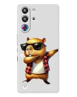Чехол для ZTE Nubia RedMagic 10 Pro с картинкой «Капибара рэпер даб» Чехол для ZTE Nubia RedMagic 10 Pro с картинкой «Капибара рэпер даб»