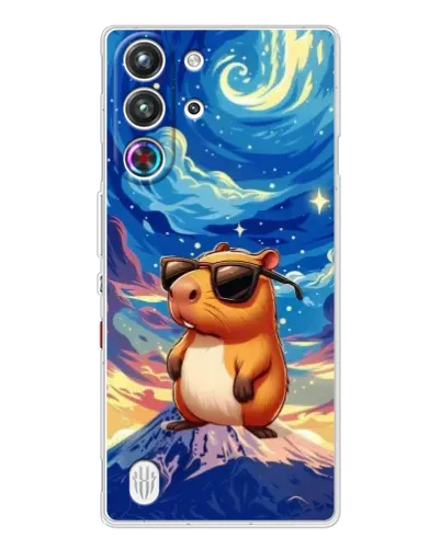 Чехол для ZTE Nubia RedMagic 10 Pro с картинкой «Капибара Ван Гога» Чехол для ZTE Nubia RedMagic 10 Pro с картинкой «Капибара Ван Гога»