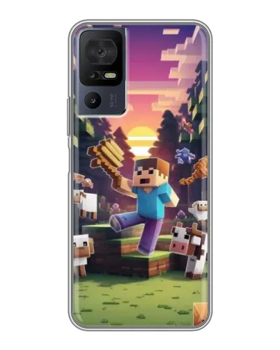 Чехол для ZTE Nubia RedMagic 11 Pro Plus с картинкой «Стив на ферме»