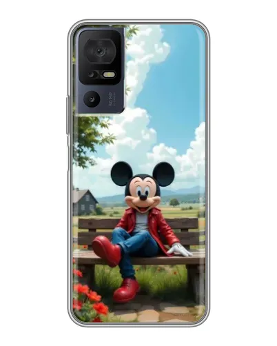 Чохол для ZTE Nubia RedMagic 11 Pro Plus з картинкою «Міккі на лавці»