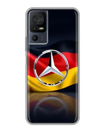 Чехол для ZTE Nubia RedMagic 11 Pro Plus с картинкой «Mercedes — флаг Германии»
