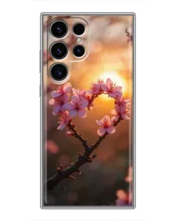 Чохол для ZTE nubia RedMagic 11S Pro+ з картинкою «Рожевий цвіт сердечко на тлі заходу» Чохол для ZTE nubia RedMagic 11S Pro+ з картинкою «Рожевий цвіт сердечко на тлі заходу»