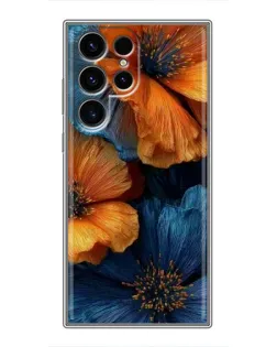 Чохол для ZTE nubia RedMagic 11S Pro+ з картинкою «Яскрава синьо-помаранчева флора» Чохол для ZTE nubia RedMagic 11S Pro+ з картинкою «Яскрава синьо-помаранчева флора»