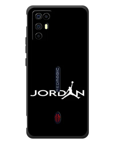 Чехол для ZTE Nubia RedMagic 6R с картинкой «Jordan White Logo»