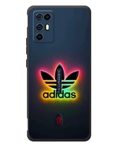 Чехол для ZTE Nubia RedMagic 6R с картинкой «Неоновый Adidas»