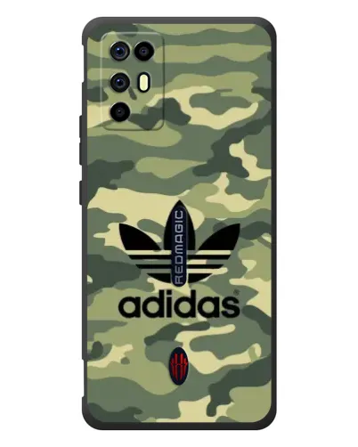 Чехол для ZTE Nubia RedMagic 6R с картинкой «Милитари стиль Adidas»