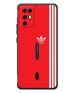 Чехол для ZTE Nubia RedMagic 6R с картинкой «Красный минимализм Adidas» Чехол для ZTE Nubia RedMagic 6R с картинкой «Красный минимализм Adidas»