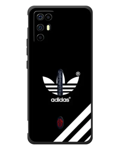 Чехол для ZTE Nubia RedMagic 6R с картинкой «Adidas с диагональными полосами»
