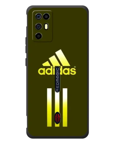Чехол для ZTE Nubia RedMagic 6R с картинкой «Оливковый градиент Adidas»
