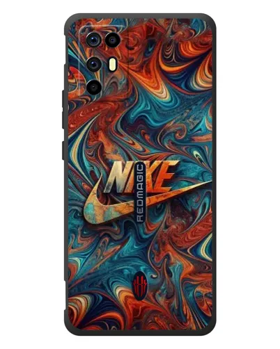 Чехол для ZTE Nubia RedMagic 6R с картинкой «Nike в абстракции»