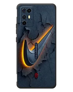 Чехол для ZTE Nubia RedMagic 6R с картинкой «Объемный логотип Найк» Чехол для ZTE Nubia RedMagic 6R с картинкой «Объемный логотип Найк»