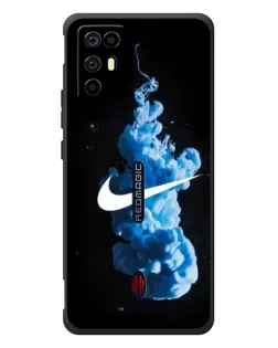 Чехол для ZTE Nubia RedMagic 6R с картинкой «Nike и синий дым» Чехол для ZTE Nubia RedMagic 6R с картинкой «Nike и синий дым»