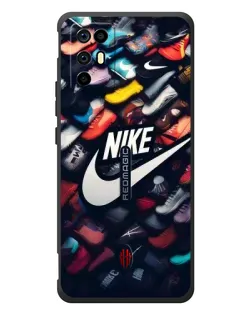 Чехол для ZTE Nubia RedMagic 6R с картинкой «Коллекция кроссовок Nike» Чехол для ZTE Nubia RedMagic 6R с картинкой «Коллекция кроссовок Nike»