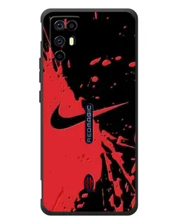Чехол для ZTE Nubia RedMagic 6R с картинкой «Красные брызги Nike» Чехол для ZTE Nubia RedMagic 6R с картинкой «Красные брызги Nike»
