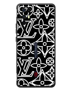 Чехол для ZTE Nubia RedMagic 6R с картинкой «Черно-белый узор LV» Чехол для ZTE Nubia RedMagic 6R с картинкой «Черно-белый узор LV»